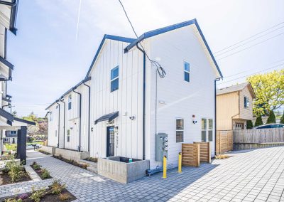 Exterior photos of a brand new ADU (Unit C) construction located at 7557 15th Ave SW Seattle, WA 98106