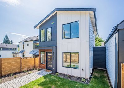Exterior photos of a brand new ADU construction located at 9002B 12th Ave SW, Seattle, WA 98106
