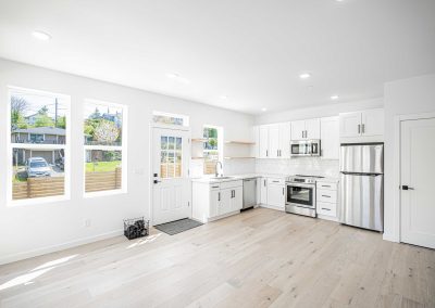 Interior photos of a brand new SFR (Unit A) construction located at 7557 15th Ave SW Seattle, WA 98106