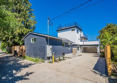Exterior photos of a DADU renovation project located at 2005 S Stevens St Seattle, WA 98144