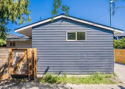 Exterior photos of a DADU renovation project located at 2005 S Stevens St Seattle, WA 98144