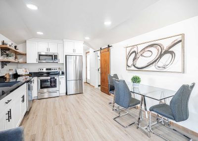 Interior photos of a DADU renovation project located at 2005 S Stevens St Seattle, WA 98144