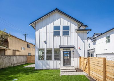 Exterior photos of a brand new SFR (Unit A) construction located at 7557 15th Ave SW Seattle, WA 98106