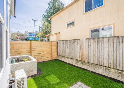 Exterior photos of a brand new ADU (Unit B) construction located at 7557 15th Ave SW Seattle, WA 98106