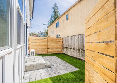 Exterior photos of a brand new ADU (Unit C) construction located at 7557 15th Ave SW Seattle, WA 98106