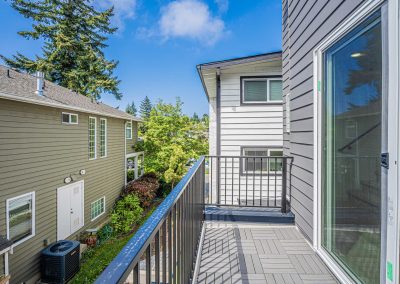 Exterior photos of a brand new ADU (Unit B) construction located at 4430 47th Ave SW, Seattle, WA 98116