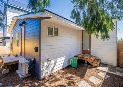 Exterior photos of a DADU renovation project located at 2005 S Stevens St Seattle, WA 98144