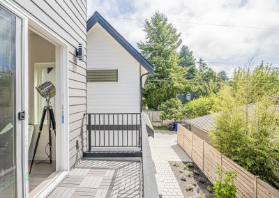 Exterior photos of a brand new ADU (Unit B) construction located at 4430 47th Ave SW, Seattle, WA 98116