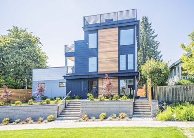 Exterior photos of a brand new SFR construction located at 2009 S Stevens St Seattle, WA 98144
