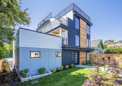 Exterior photos of a brand new SFR construction located at 2009 S Stevens St Seattle, WA 98144